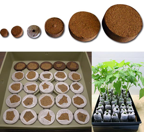 Discos para semilleros y macetas, disc for seedling and pots